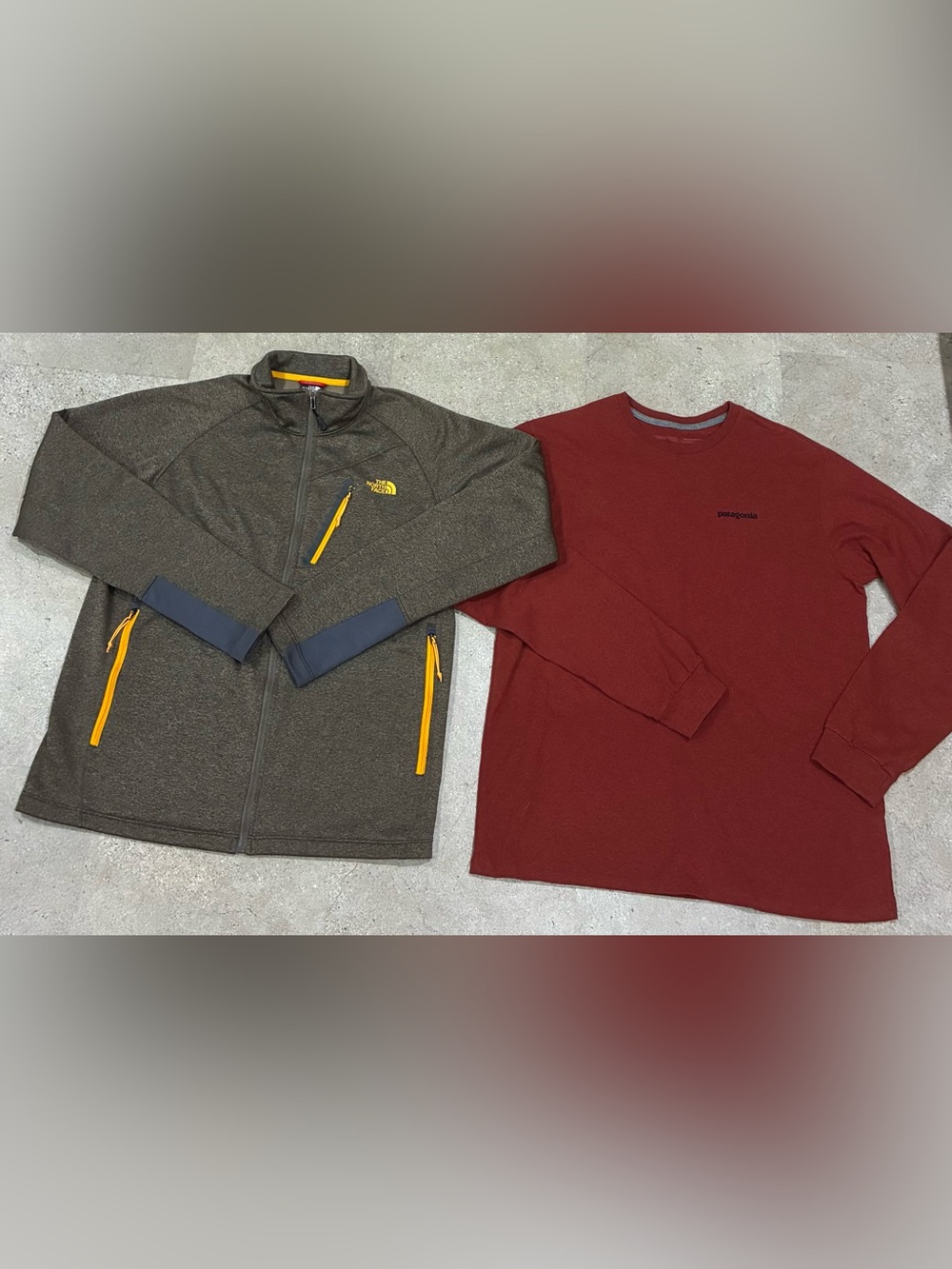 Men’s NORTH FACE/PATAGONIA Jacket & Shirt, sz Medium